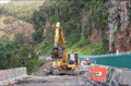 Construction works at Cunningham's Gap